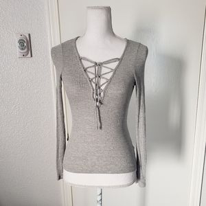 Project Social T Lace-Up Top